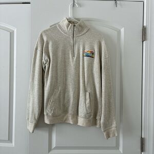 Ron Jon Light Gray Zip-Up Sweater